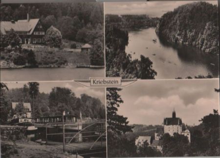 Kriebstein - mit 4 Bildern - 1962 Kriebstein - mit 4 Bildern - 1962