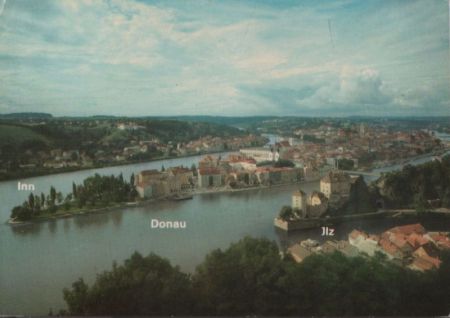 Passau - Zusammenfluß - 1976 Passau - Zusammenfluß - 1976