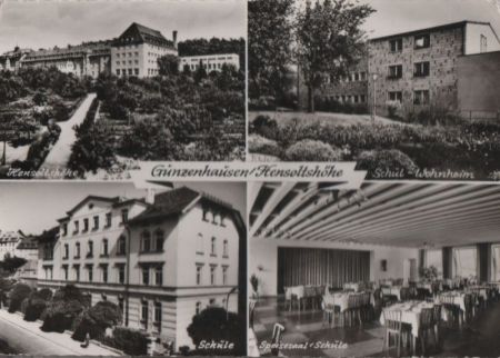 Gunzenhausen - Hensolthöhe, u.a. Schul-Wohnheim - ca. 1960 Gunzenhausen - Hensolthöhe, u.a. Schul-Wohnheim - ca. 1960