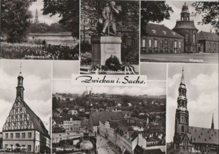 Zwickau - u.a. Dom - ca. 1975 Zwickau - u.a. Dom - ca. 1975