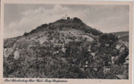 Bad Blankenburg - Burg Greifenstein - ca. 1955 Bad Blankenburg - Burg Greifenstein - ca. 1955