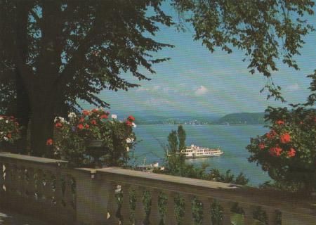 Mainau - Aussicht auf Unteruhldingen - ca. 1985 Mainau - Aussicht auf Unteruhldingen - ca. 1985
