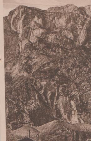 Tutzinger Hütte mit Benedicktenwand - ca. 1935 Tutzinger Hütte mit Benedicktenwand - ca. 1935