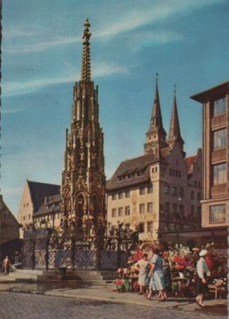 Nürnberg - Schöner Brunnen - ca. 1965 Nürnberg - Schöner Brunnen - ca. 1965