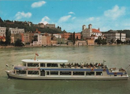 Passau - Rundfahrtschiff Passauer Wolf - ca. 1975 Passau - Rundfahrtschiff Passauer Wolf - ca. 1975