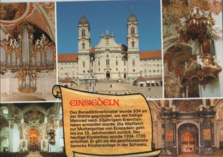 Schweiz - Einsiedeln - Benediktinerkloster - ca. 1995 Schweiz - Einsiedeln - Benediktinerkloster - ca. 1995