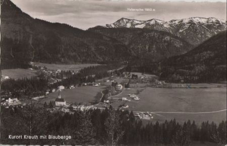 Kreuth - mit Blauberge - 1964 Kreuth - mit Blauberge - 1964