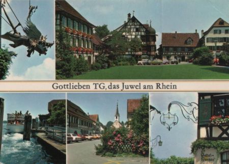 Schweiz - Gottlieben - 5 Teilbilder - ca. 1980 Schweiz - Gottlieben - 5 Teilbilder - ca. 1980