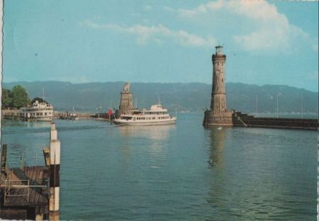 Lindau - Hafeneinfahrt - 1969 Lindau - Hafeneinfahrt - 1969