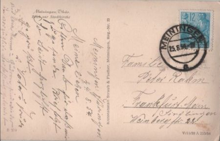 Meiningen - Blick zur Stadtkirche