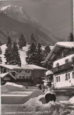 Grainau - gegen Zugspitze - ca. 1965 Grainau - gegen Zugspitze - ca. 1965