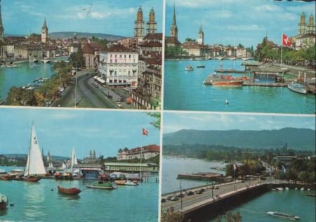 Schweiz - Zürich - mit 4 Bildern - 1969 Schweiz - Zürich - mit 4 Bildern - 1969