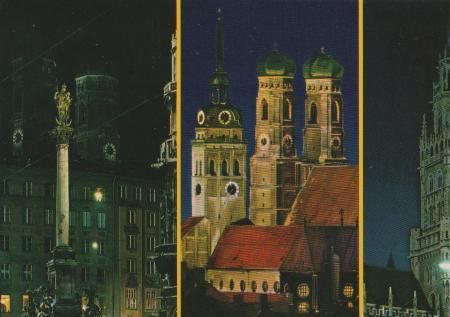 München bei Nacht u.a. Mariensäule - ca. 1985 München bei Nacht u.a. Mariensäule - ca. 1985
