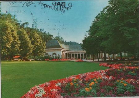 Bad Wildungen - Kurpark mit Wandelhalle - 1984 Bad Wildungen - Kurpark mit Wandelhalle - 1984