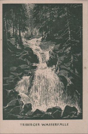 Triberg - Wasserfälle, Spendenkarte - ca. 1955 Triberg - Wasserfälle, Spendenkarte - ca. 1955