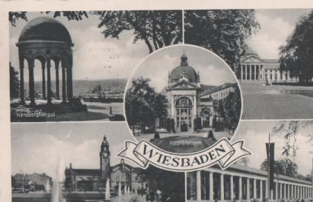 Wiesbaden u.a. Reisinger-Brunnen - 1955 Wiesbaden u.a. Reisinger-Brunnen - 1955