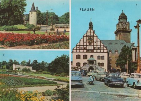 Plauen - u.a. Rathaus - 1973 Plauen - u.a. Rathaus - 1973