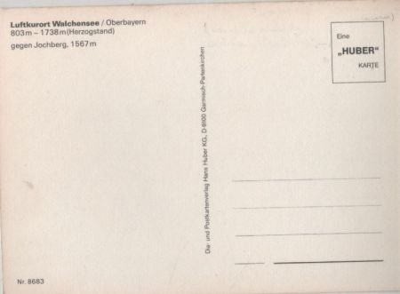 Walchensee - gegen Jochberg