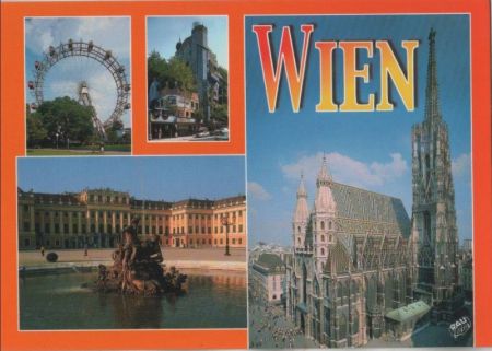 Österreich - Wien - 4 Teilbilder - ca. 1995 Österreich - Wien - 4 Teilbilder - ca. 1995