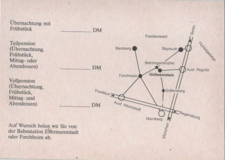Gößweinstein - Werbekarte Gößweinstein - Werbekarte