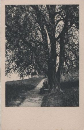 Erholung auf der Bank - ca. 1955 Erholung auf der Bank - ca. 1955