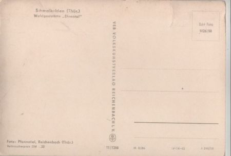 Schmalkalden - Waldgaststätte Ehrental