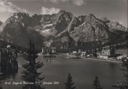 Italien - Lago di Misurina - Misurinasee - Sorapis - ca. 1965 Italien - Lago di Misurina - Misurinasee - Sorapis - ca. 1965