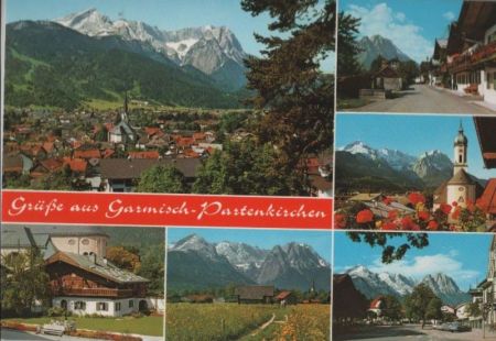 Garmisch-Partenkirchen - 6 Teilbilder - ca. 1980 Garmisch-Partenkirchen - 6 Teilbilder - ca. 1980