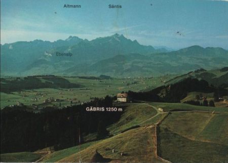 Schweiz - Säntis - mit Gäbris - ca. 1980 Schweiz - Säntis - mit Gäbris - ca. 1980