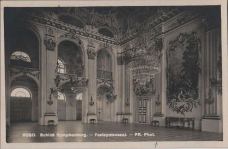 München - Schloß Nymphenburg, Festspeisesaal - ca. 1940 München - Schloß Nymphenburg, Festspeisesaal - ca. 1940