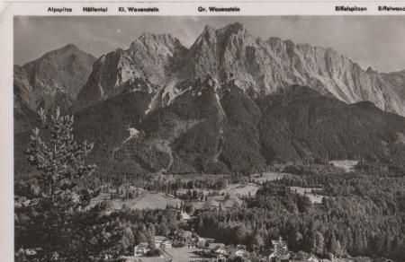 Grainau gegen Wetterstein - 1951 Grainau gegen Wetterstein - 1951