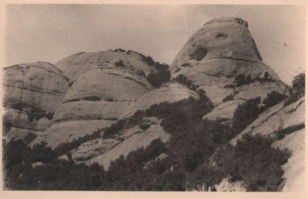 Spanien - Montserrat - Gipfelkuppen - 1954 Spanien - Montserrat - Gipfelkuppen - 1954