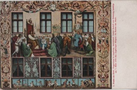 Augsburg - Freske am Fuggerhaus Augsburg - Freske am Fuggerhaus