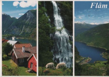 Norwegen - Aurland-Flam - mit 2 Bildern - ca. 1995 Norwegen - Aurland-Flam - mit 2 Bildern - ca. 1995