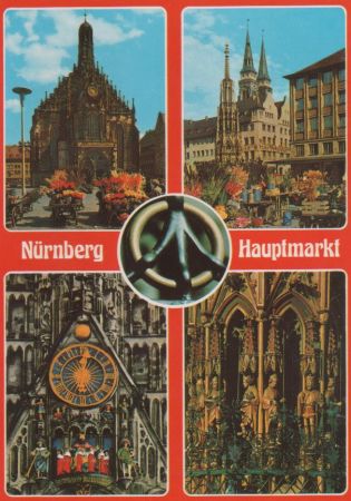 Nürnberg, Mittelfranken - Hauptmarkt - ca. 1985 Nürnberg, Mittelfranken - Hauptmarkt - ca. 1985