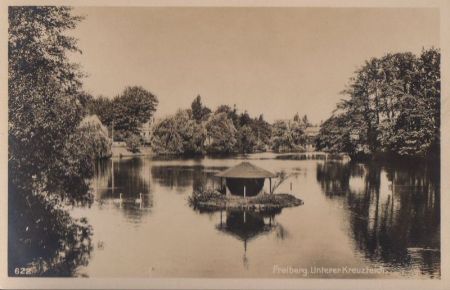 Freiberg - Unterer Kreuzteich - ca. 1950 Freiberg - Unterer Kreuzteich - ca. 1950