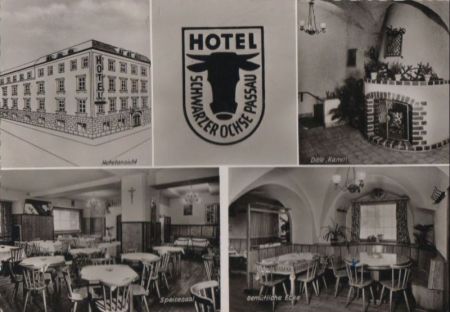 Passau - Schwarzer Ochse, Hotel - ca. 1965 Passau - Schwarzer Ochse, Hotel - ca. 1965