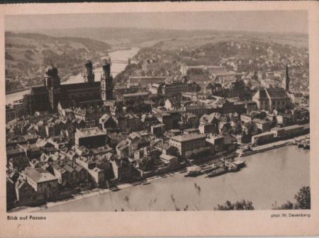 Passau - Blick auf Stadt - ca. 1950 Passau - Blick auf Stadt - ca. 1950