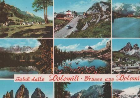Italien - Grüsse aus Dolomiten - ca. 1975 Italien - Grüsse aus Dolomiten - ca. 1975