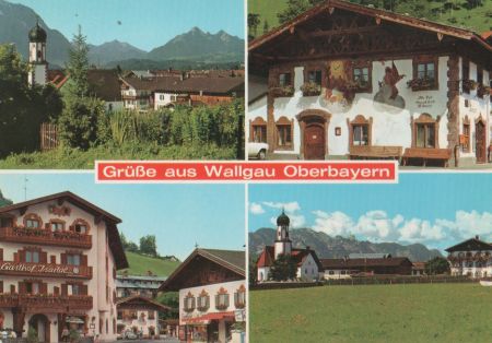 Wallgau - u.a. Dorfkirche - ca. 1975 Wallgau - u.a. Dorfkirche - ca. 1975