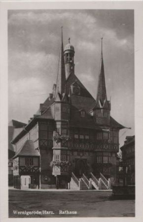 Wernigerode - Rathaus - 1953 Wernigerode - Rathaus - 1953