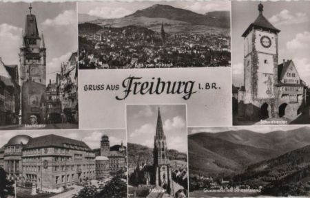 Freiburg - u.a. mit Günterstal - ca. 1960 Freiburg - u.a. mit Günterstal - ca. 1960