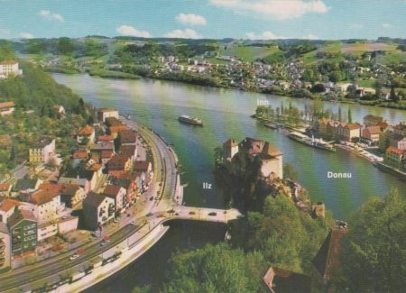 Passau - Zusammenfluss - 1989 Passau - Zusammenfluss - 1989