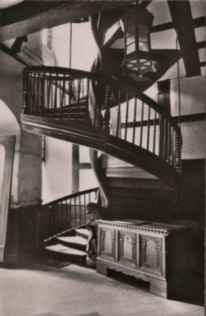 Alsfeld - Ritterhaus, Wendeltreppe - ca. 1960 Alsfeld - Ritterhaus, Wendeltreppe - ca. 1960