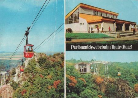 Thale - u.a. Bergstation der Personenschwebebahn - 1977 Thale - u.a. Bergstation der Personenschwebebahn - 1977