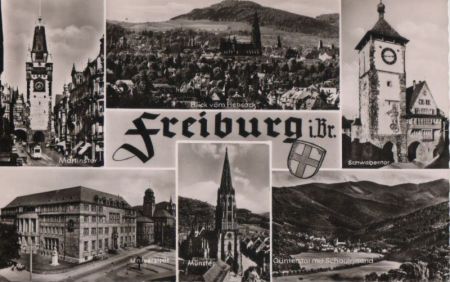 Freiburg - u.a. Universität - ca. 1955 Freiburg - u.a. Universität - ca. 1955