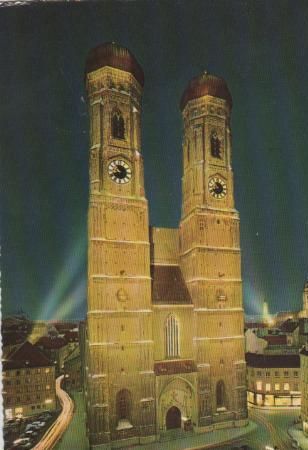 Die weltbekannte Frauenkirche in München - 1967 Die weltbekannte Frauenkirche in München - 1967