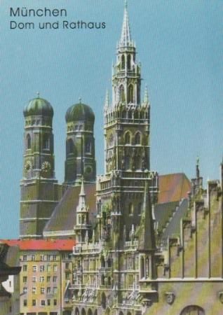 München - Frauenkirche sowie Rathaus - ca. 1985 München - Frauenkirche sowie Rathaus - ca. 1985