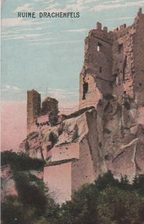 Königswinter - Ruine Drachenfels - ca. 1925 Königswinter - Ruine Drachenfels - ca. 1925