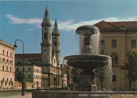 München - Ludwigskirche - ca. 1975 München - Ludwigskirche - ca. 1975